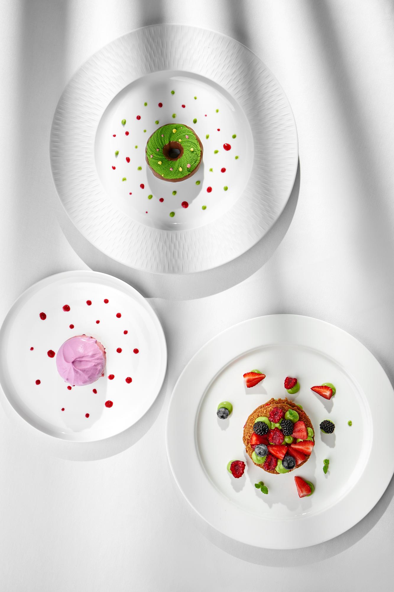 Curated tasting menu layout